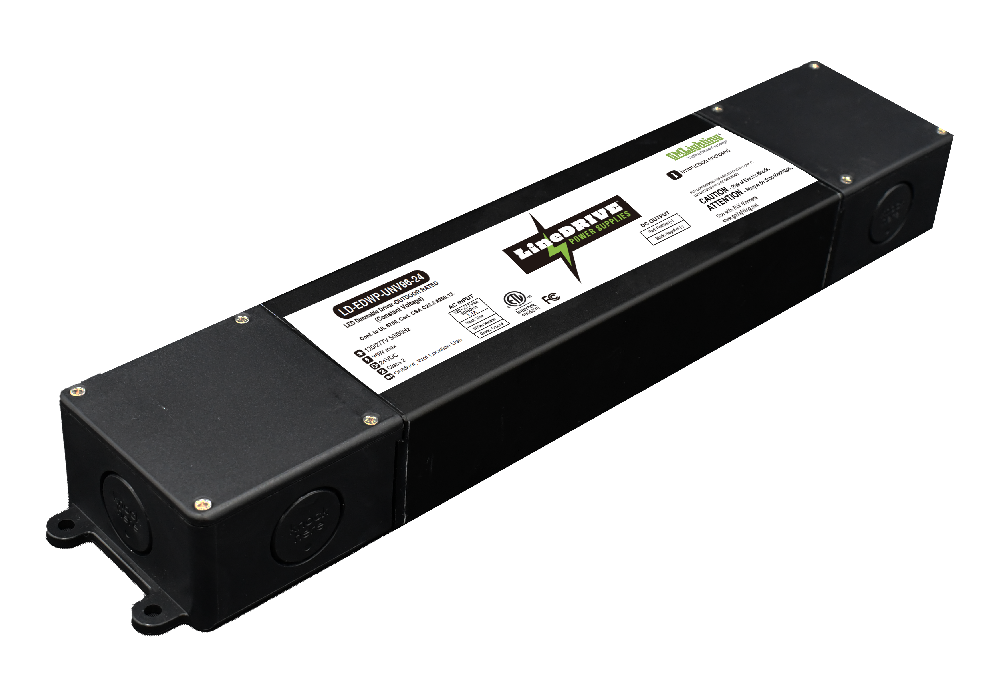 LineDRIVE 24VDC Wet Location Electronic Dimmable LED Power Supplies