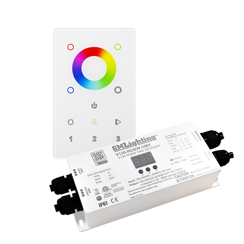 120V Tape RGBW DMX Decoder